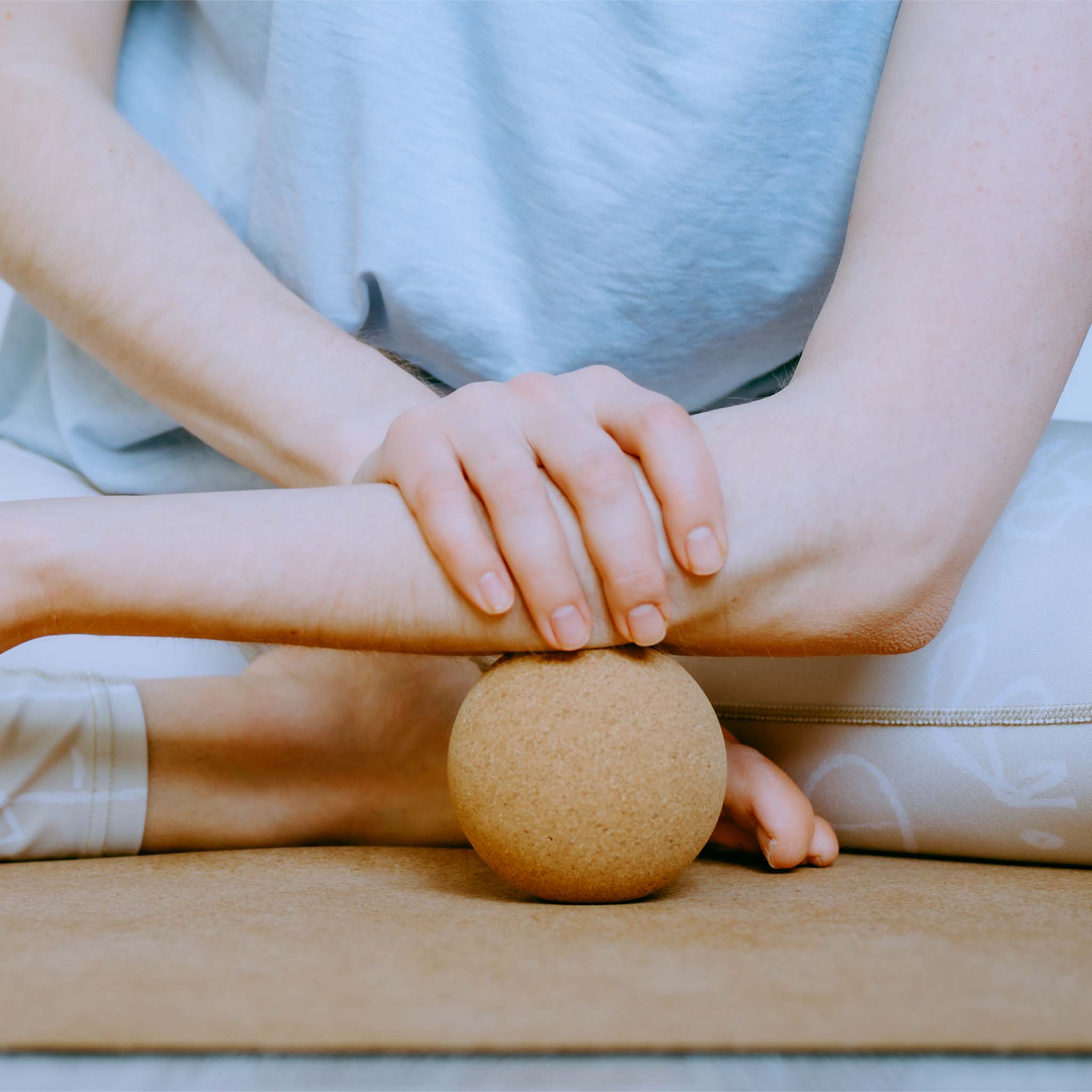 Faszienball Set aus Naturkork